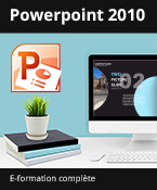 Formation en ligne PowerPoint 2010 - Toutes les fonctionnalités de PowerPoint à votre portée - + le livre numérique PowerPoint 2010 OFFERT - Valable 1 an, en illimité