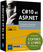C# 10 et ASP.NET - Coffret de 2 livres : Développement d'applications web avec Visual Studio 2022