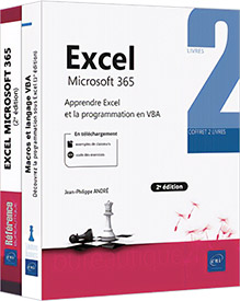 Excel Microsoft 365 - Coffret de 2 livres : Apprendre Excel et la programmation en VBA (2e édition)