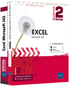 Excel Microsoft 365 - Coffret de 2 livres : Le Manuel de référence + le Cahier d'exercices sur les macros et la programmation VBA