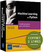Machine Learning et Python Coffret de 2 livres : Implémentation avec Scikit-learn