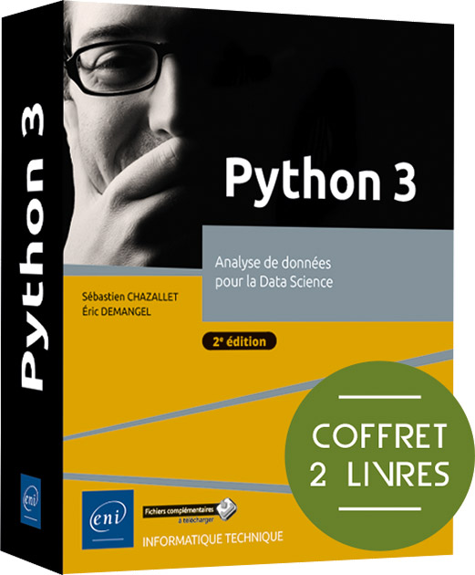 Python 3 - Coffret de 2 livres - Analyse de données pour la Data Science (2e édition)