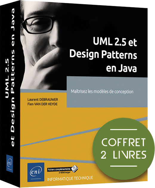 UML 2.5 et Design Patterns en Java - Coffret de 2 livres : Maîtrisez les modèles de conception