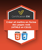 Coupon Certification IT (avec e-surveillance) - Créer et mettre en forme des pages web (HTML5 et CSS3)
