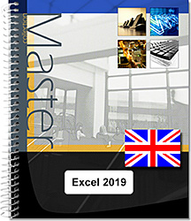 Excel 2019 and Office 365 versions - (E/E) : Text in English with the English version of the software