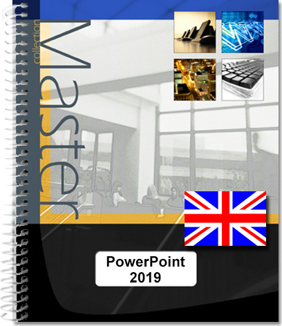 PowerPoint 2019 and Office 365 versions - (E/E): Text in English with the English version of the software