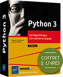 Python 3  - Coffret de 2 livres : De l'algorithmique à la maîtrise du langage (4e édition)
